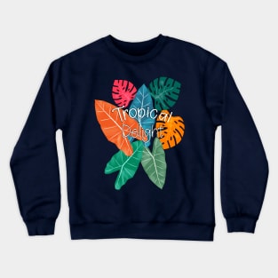 Colorful Tropical Crewneck Sweatshirt